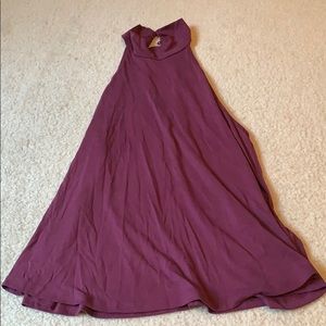 Purple lush mock neck top